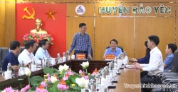 Đồng chí Hầu A Lềnh- UVBCH Trung ương Đảng- Phó chủ tịch- tổng thư ký UBMTTQ Việt Nam thăm và làm việc tại huyện Bảo Yên