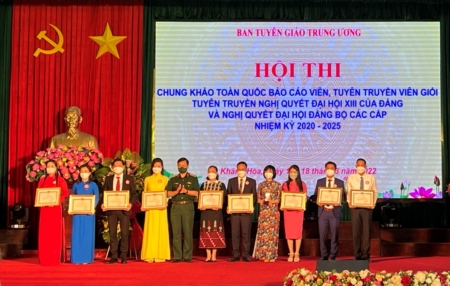 Báo cáo viên Đảng bộ tỉnh Lào Cai đạt giải nhì Hội thi Báo cáo viên, tuyên truyền viên giỏi toàn quốc