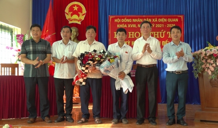 HĐND xã Điện Quan tổ chức Kỳ họp thứ tư, kỳ họp chuyên đề kiện toàn các chức danh Chủ tịch HĐND và Chủ tịch UBND xã