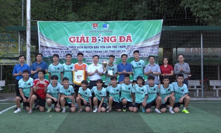 Huyện đoàn Bảo Yên tổ chức thành công Giải bóng đá Thiếu niên huyện Bảo Yên lần thứ Nhất năm 2022