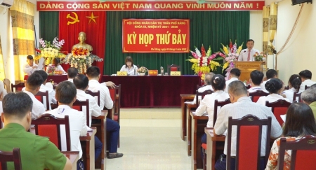 Thị trấn Phố Ràng tổ chức kỳ họp thứ bảy HĐND khóa IX, nhiệm kỳ 2021-2026