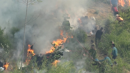 Diễn tập ứng phó cháy rừng và tìm kiếm cứu nạn xã Kim Sơn năm 2022