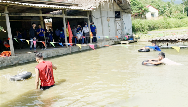 Huyện đoàn Bảo Yên tổ chức tập huấn phòng, chống đuối nước tại xã Lương Sơn