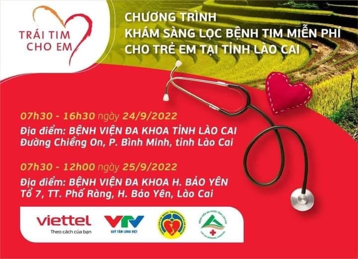 Chương trình khám sàng lọc bệnh tim miễn phí cho trẻ em tại huyện Bảo Yên
