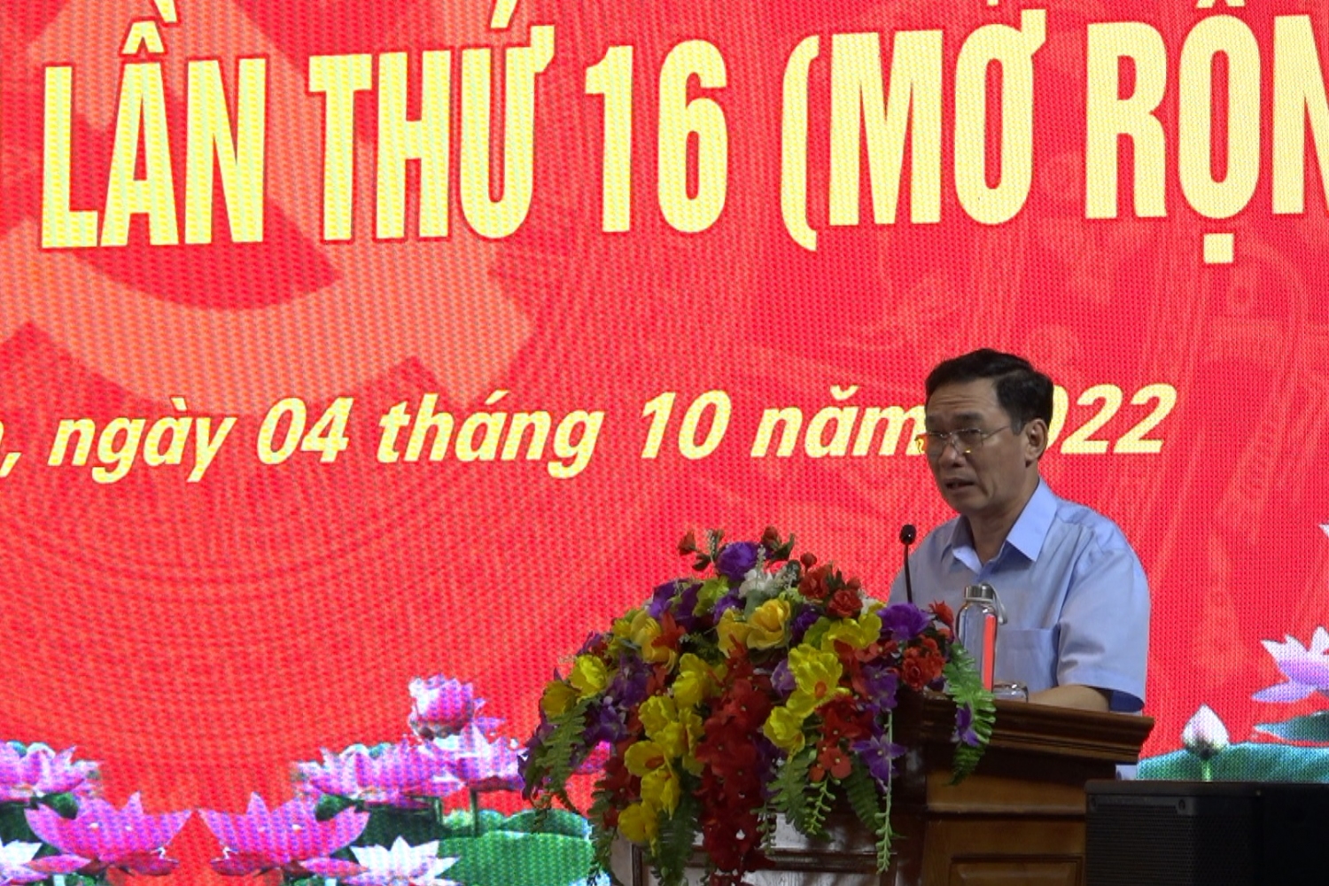 Đồng chí Nguyễn Anh Chuyên, Ủy viên BCH Đảng bộ Tỉnh, Bí thư Huyện ủy, Chủ tịch HĐND huyện phát biểu kết luận Hội nghị