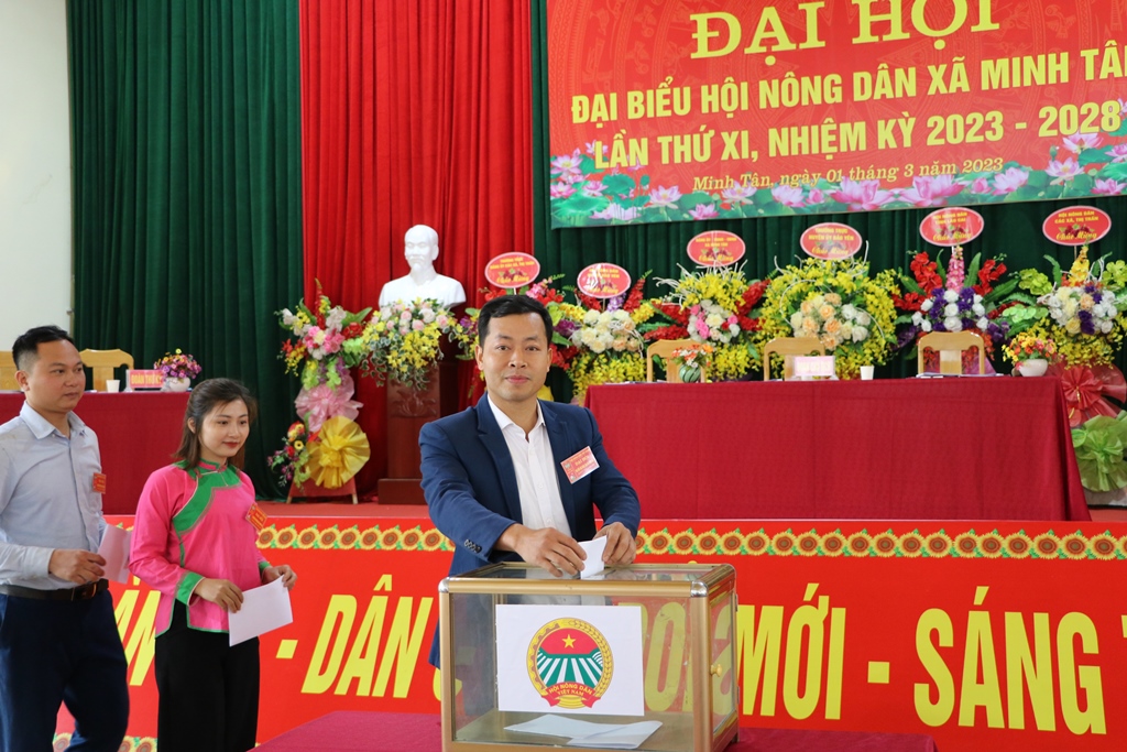 Đại biểu Bầu BCH Hội Nông dân xã Minh Tân khóa XI, nhiệm kỳ 2023 2028 (1)