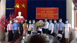 Lãnh đạo Thường trực Huyện ủy, UBND huyện Bảo Yên thăm, chúc mừng nhân kỷ niệm 96 năm ngày Báo chí cách mạng Việt Nam