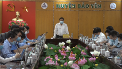 UBND huyện Bảo Yên họp trực tuyến phiên thường kỳ tháng 5 năm 2021
