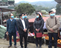 Đồng chí Tô Ngọc Liễn – Chủ tịch UBND huyện kiểm tra công tác phòng chống dịch bệnh CoVid-19 tại các xã Bảo Hà, Kim Sơn, Minh Tân và Thượng Hà