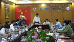 Huyện ủy Bảo Yên tổ chức hội nghị trực tuyến công tác phòng, chống dịch Covid-19
