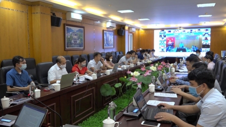 Huyện Bảo Yên tổ chức hội nghị trực tuyến tập huấn nghiệp vụ quy trình rà soát hộ nghèo, hộ cận nghèo năm 2021