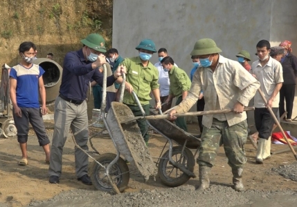Huyện ủy Bảo Yên tổ chức ra quân thực hiện các hoạt động dân vận đợt 2 năm 2021 tại bản Bông 1 + 2,xã Bảo Hà