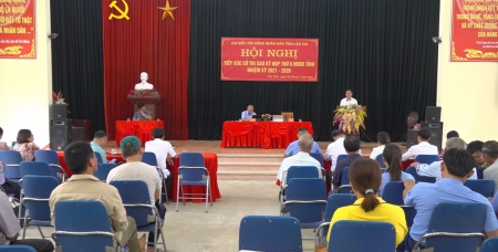 Đại biểu HĐND tỉnh tiếp xúc cử tri tại xã Việt Tiến, Tân Dương
