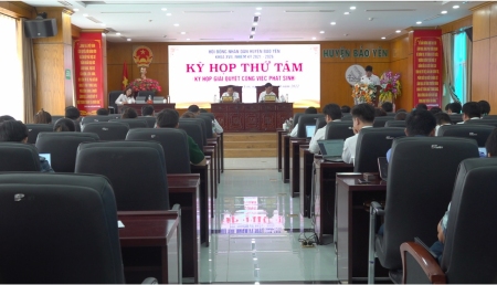 Kỳ họp thứ tám HĐND huyện Bảo Yên khóa XVII, nhiệm kỳ 2021 - 2026