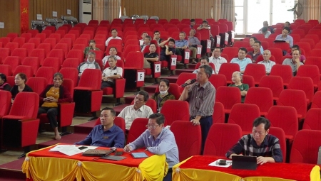 UBND huyện Bảo Yên tổ chức hội nghị đối thoại giữa đồng chí Chủ tịch UBND huyện với các hộ dân thuộc phạm vi thực hiện dự án nâng cấp, chỉnh trang các tuyến đường nội thị Phố Ràng.
