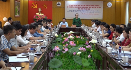 Sở Giáo dục và đào tạo tỉnh Lào Cai làm việc với huyện Bảo Yên về công tác giáo dục và triển khai thực hiện đề án số 06 của tỉnh Lào Cai