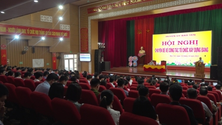Huyện ủy Bảo Yên tổ chức hội chuyên đề về công tác tổ chức xây dựng Đảng