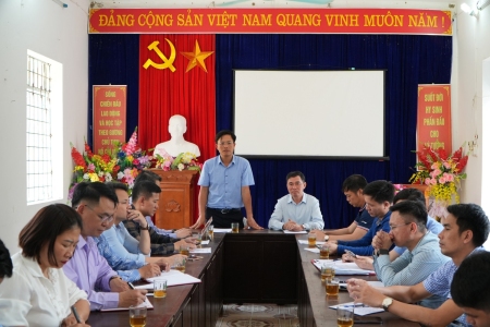 Thường trực Huyện ủy làm việc với Đảng ủy, UBND xã Nghĩa Đô, Tân Tiến