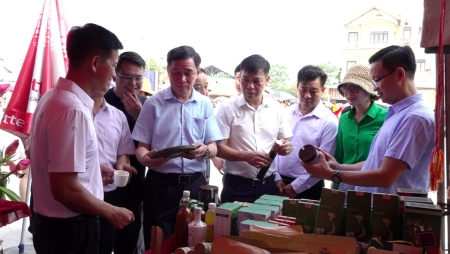 Đa dang các sản phẩm tại cuộc thi trưng bày không gian văn hóa và sản phẩm nông, lâm nghiệp đặc trưng các xã, thị trấn huyện Bảo Yên năm 2024