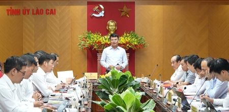 Đồng chí Bí thư Tỉnh ủy Đặng Xuân Phong phát biểu kết luận buổi làm việcjpg