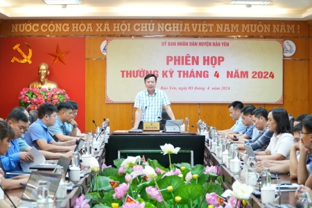 Đồng chí Nguyễn Anh Dũng  Phó Chủ tịch UBND huyện phát biểu kết luận cuộc họpJPG 2024 phát biểu kết luận cuộc họp