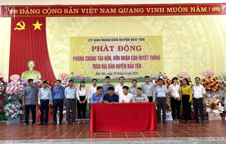 Huyện Bảo Yên phát động chiến dịch phòng chống tảo hôn, hôn nhân cận huyết thống