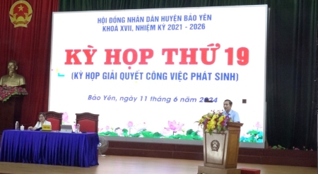 HĐND huyện tổ chức kỳ họp thứ 19 (kỳ họp giải quyết công việc phát sinh)