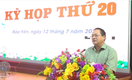 HĐND huyện Bảo Yên tổ chức kỳ họp thứ 20 HĐND huyện khóa XVII, nhiệm kỳ 2021 – 2026