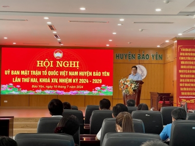 Ủy ban MTTQ Việt Nam huyện tổ chức Hội nghị lần thứ Hai, khóa XIV, nhiệm kỳ 2024 -2029