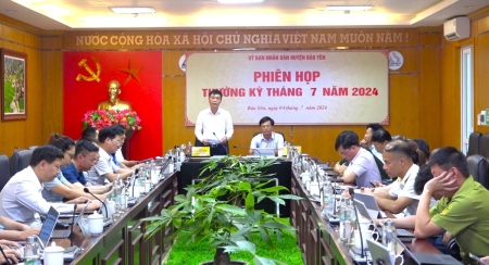 UBND huyện tổ chức Phiên họp thường kỳ tháng 7 năm 2024