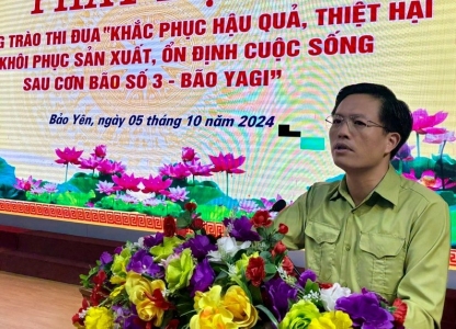 Bảo Yên phát động phong trào thi đua khắc phục hậu quả cơn bão số 3 với tinh thần 7 dám