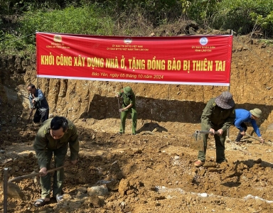 Khởi công xây dựng nhà tình nghĩa tại xã Bảo Hà