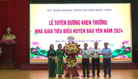 Bảo Yên tuyên dương khen thưởng 312 giáo viên tiêu biểu năm 2024