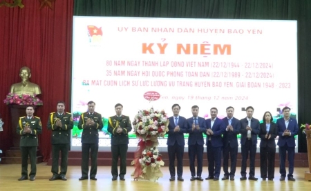 Bảo Yên tổ chức kỷ niệm 80 năm ngày thành lập Quân đội nhân dân Việt Nam