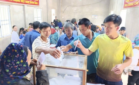 Huyện Bảo Yên hoàn thành lấy ý kiến cử tri về Đề án sắp xếp đơn vị hành chính cấp tỉnh, xã