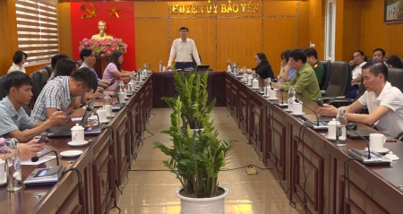 Huyện ủy Bảo Yên tổ chức hội nghị báo cáo viên tháng 4 năm 2025