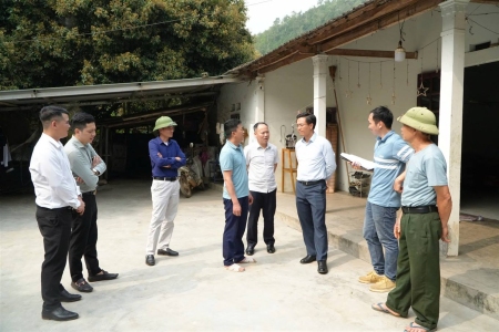 Bí thư Huyện ủy Hoàng Quốc Bảo kiểm tra công tác kiểm đếm giải phóng mặt bằng giai đoạn 2 Cảng hàng không Sa Pa