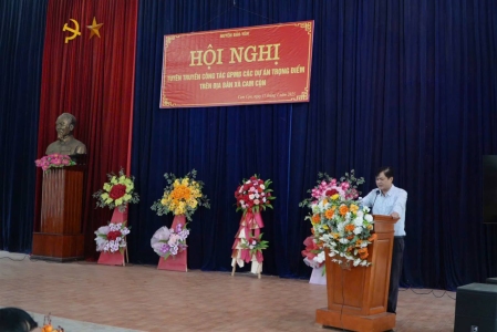 Bảo Yên tổ chức hội nghị tuyên truyền giải phóng mặt bằng các dự án trọng điểm trên địa bàn xã Cam Cọn