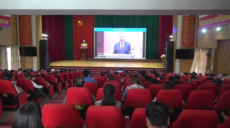 Bảo Yên: trên 2.000 cán bộ, đảng viên dự hội nghị toàn quốc quán triệt, triển khai Nghị quyết Hội nghị Trung ương lần thứ 11 BCH Trung ương khóa XIII