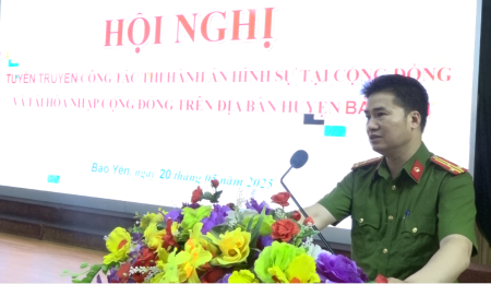 Hơn 400 cán bộ, Lực lượng bảo vệ an ninh, trật tự ở cơ sở tham gia tập huấn công tác tuyên truyền thi hành án hình sự tại cộng đồng và tái hòa nhập cộng đồng trên địa bàn