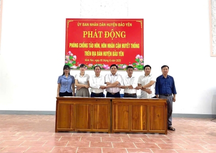 Bảo Yên: Phát động phòng chống tảo hôn, hôn nhân cận huyết thống