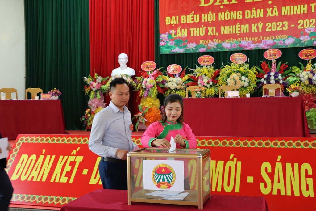 Bầu Đại biểu đi dự Đại hội Đại biểu Hội Nông dân huyện Bảo Yên, nhiệm kỳ 2023 2028 (2)