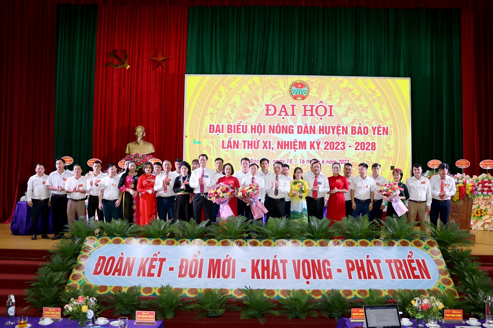 Ban Chấp hành Hội Nông dân huyện Bảo Yên khóa XI ra mắt đại hội
