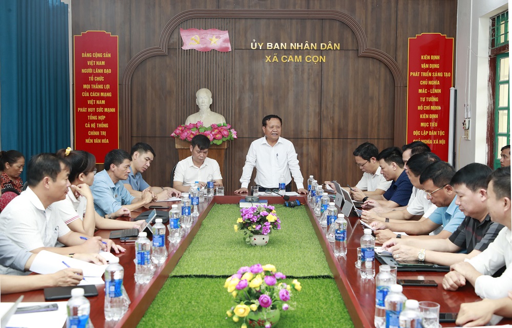 Đồng chí Nguyễn Trọng Hài, Phó Chủ tịch UBND tỉnh phát biểu tại buổi làm việc
